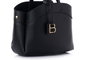 Lucky Bees Isla Mini v2 Bolso de Hombro Negro Cuero de Polivinilo Elegante Sofisticado para Mujer